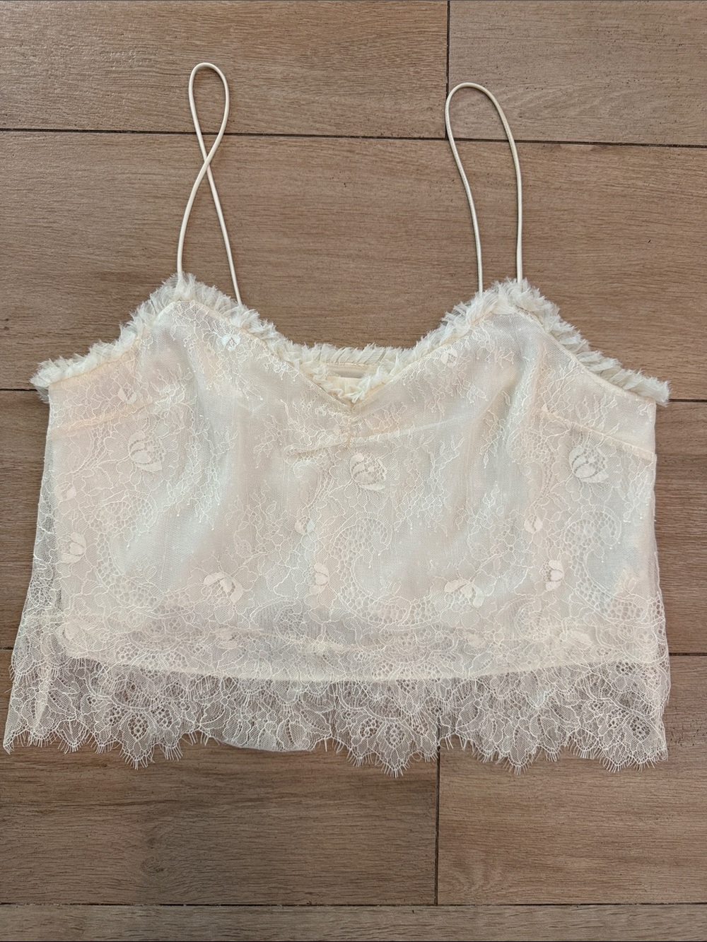 LoveShackFancy Ivory Lace Camisole